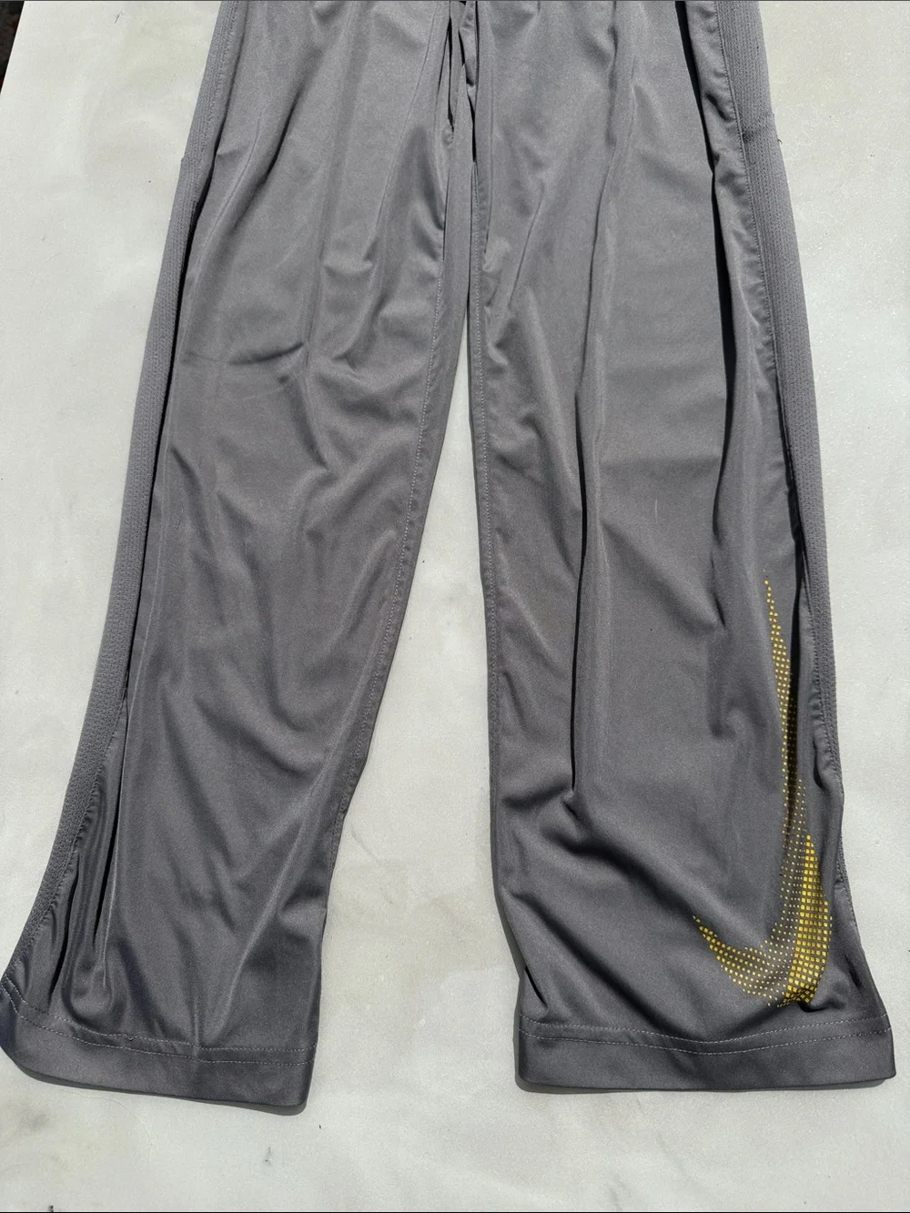 Youth Gray Athletic lightweight Track Pants - Breathable Performance
